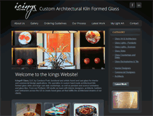 Tablet Screenshot of icingsglass.com